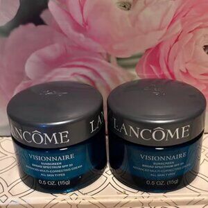 New 2X New Lancome Visionnaire SPF 20 Face cream 15 ml/ each